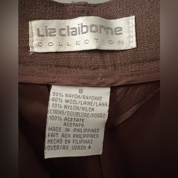 Liz Claiborne Wool Blend Pants/Jacket Suit Sz 4/8 - Picture 9 of 12